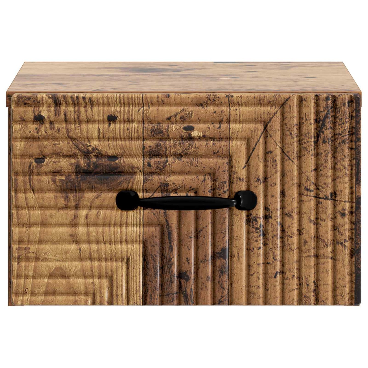 Vegghengt Nattbord 2 pcs Gammelt tre 34,5 x 33 x 20 cm