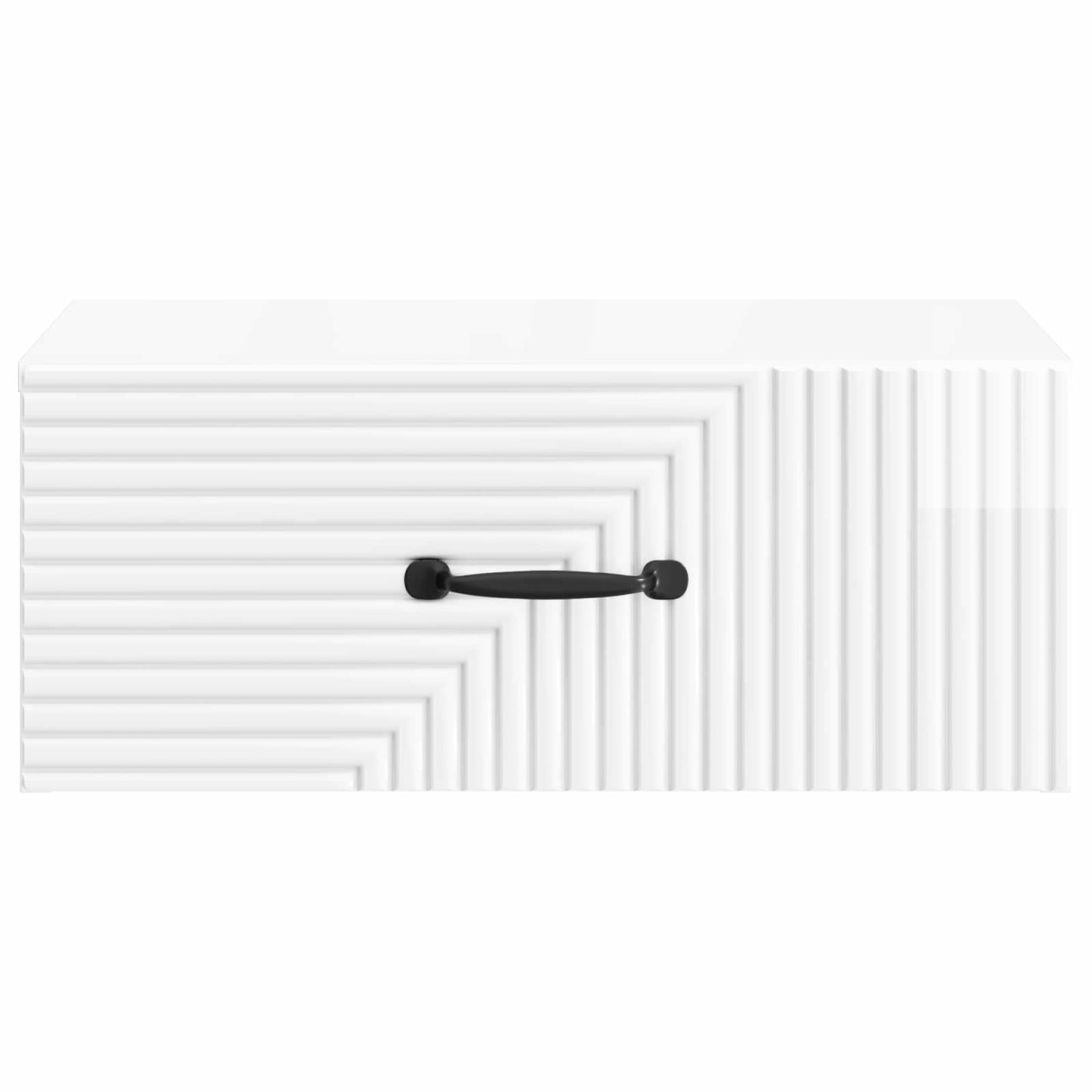 Vegghengt Nattbord 2 pcs Høgglans hvit 49 x 34,5 x 20 cm