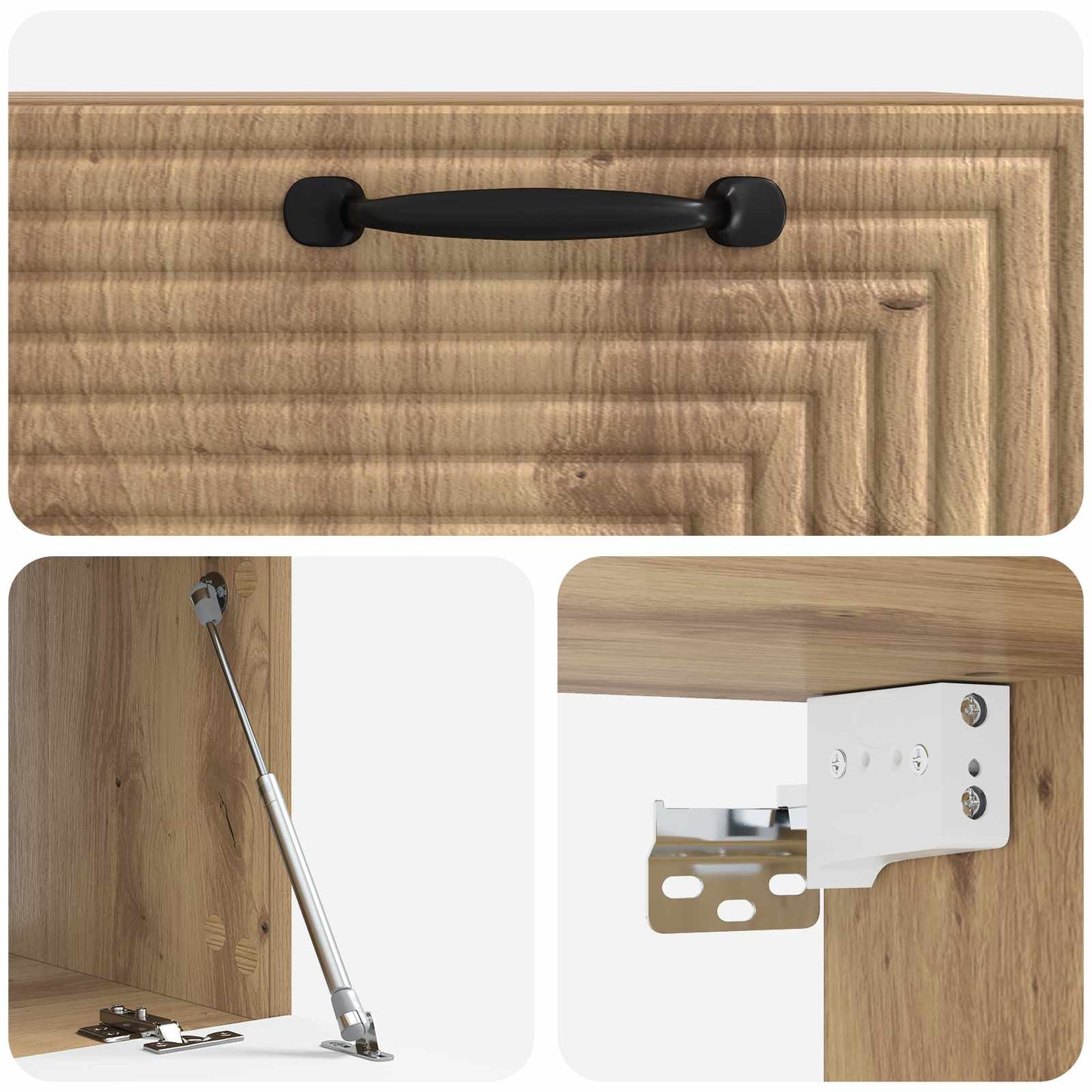 Vegghengt TV skap Artisan eik 59,5 x 41 x 30 cm Konstruert tre
