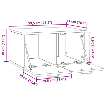 Vegghengt TV skap Artisan eik 59,5 x 41 x 30 cm Konstruert tre