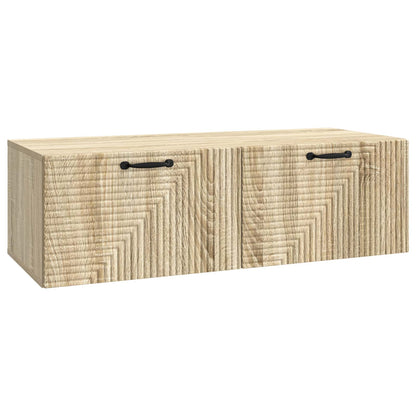 Vegghengt TV skap Sonoma eik 98 x 41 x 30 cm Konstruert tre