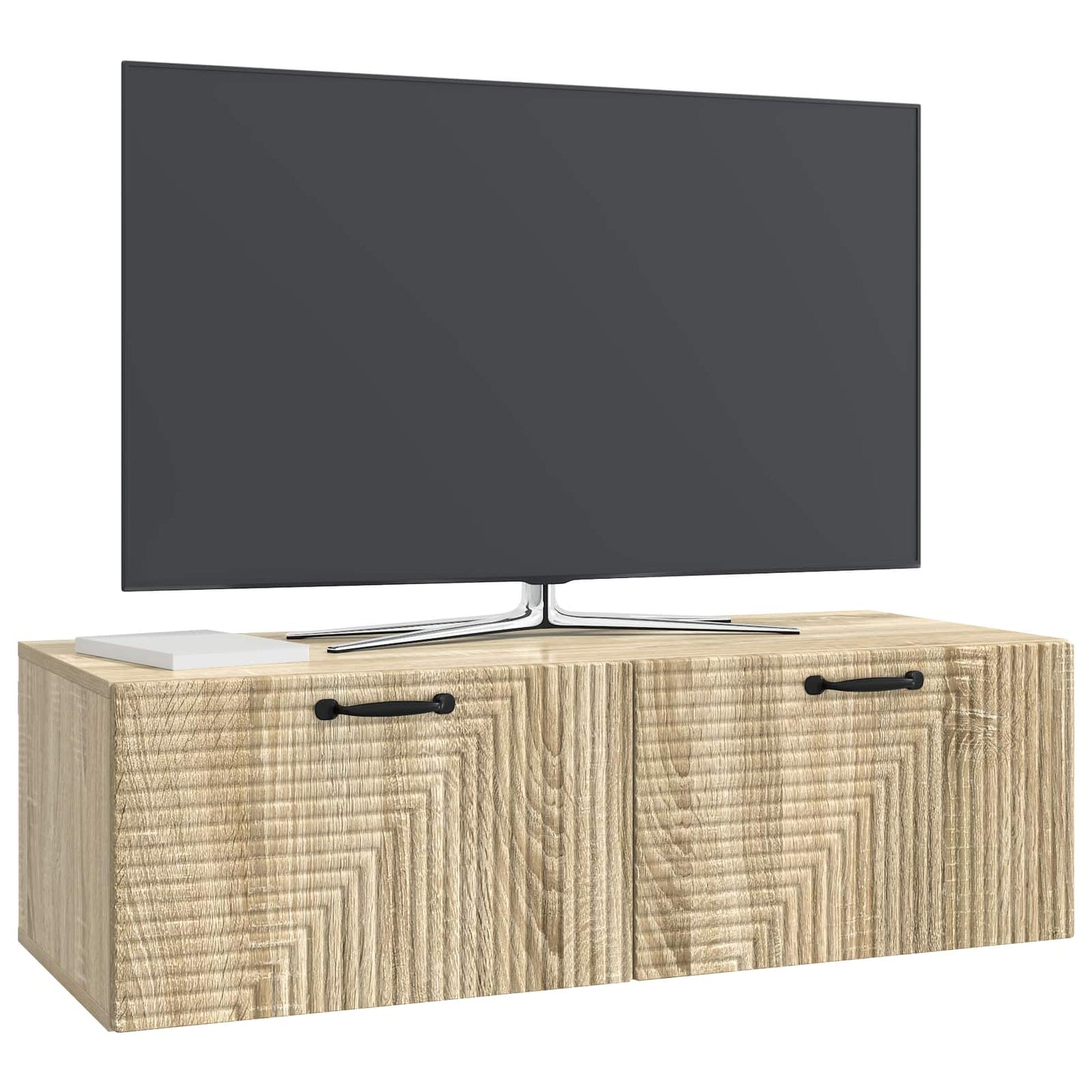 Vegghengt TV skap Sonoma eik 98 x 41 x 30 cm Konstruert tre
