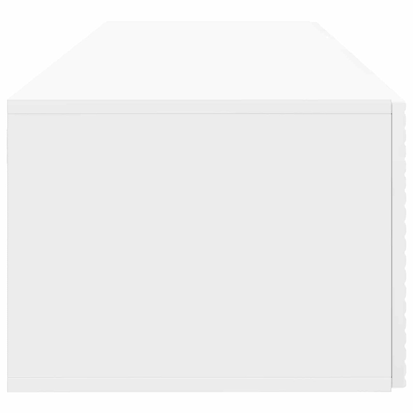 Vegghengt TV skap Høgglans hvit 98 x 41 x 30 cm Konstruert tre