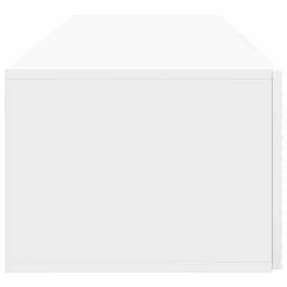 Vegghengt TV skap Høgglans hvit 98 x 41 x 30 cm Konstruert tre