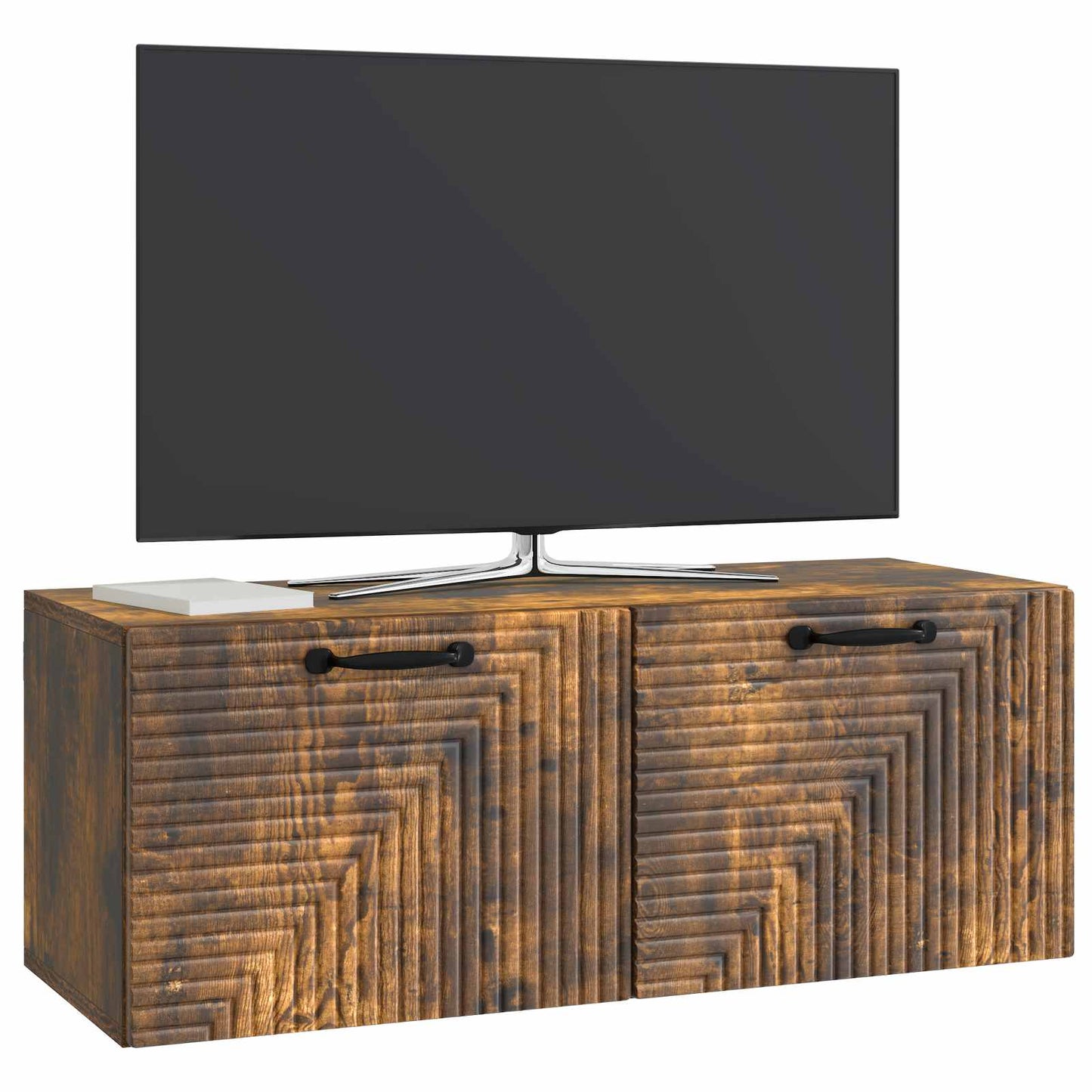 Vegghengt TV skap Røkt Eik 78,5 x 31 x 30 cm Konstruert tre