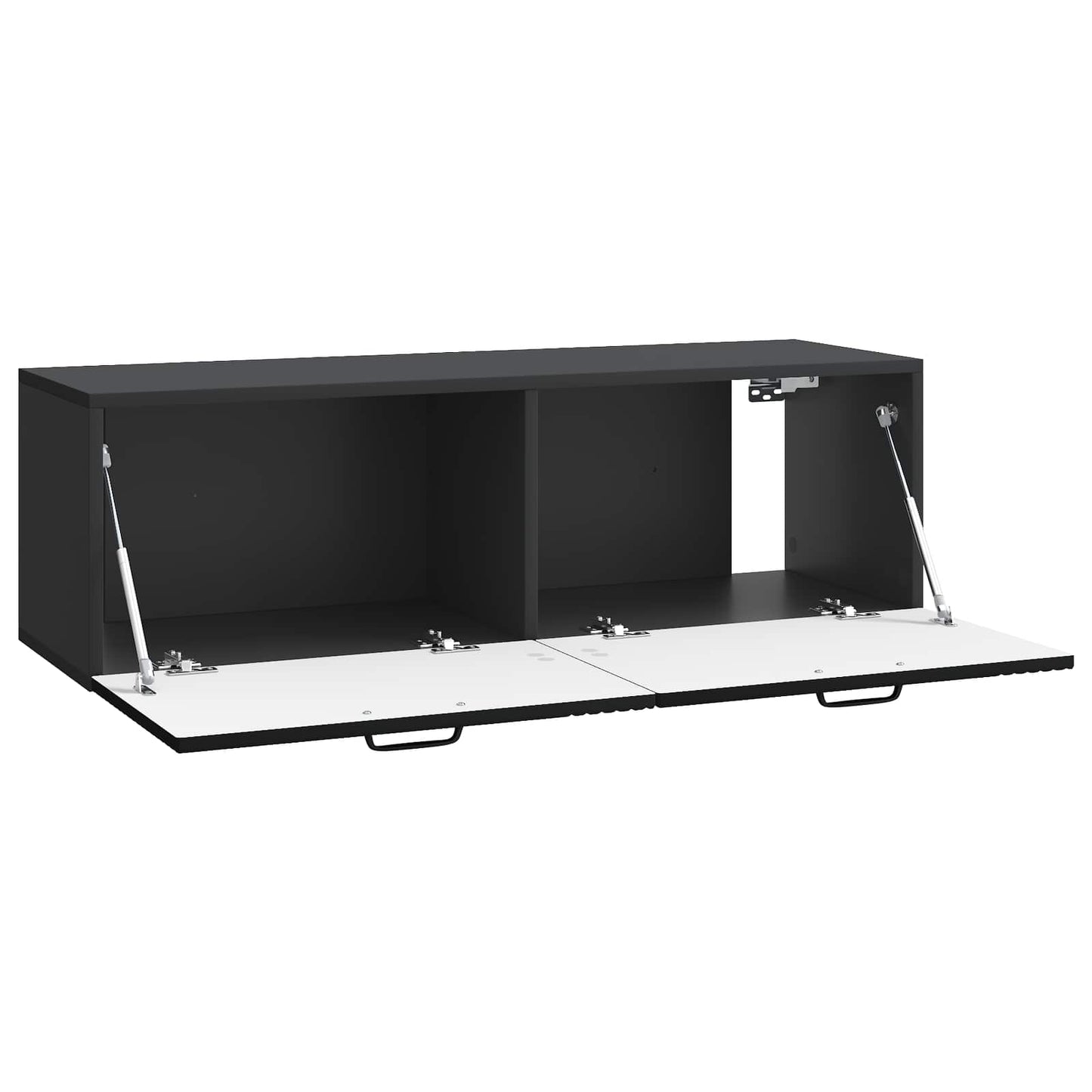 Vegghengt TV skap Svart 98 x 31 x 30 cm Konstruert tre