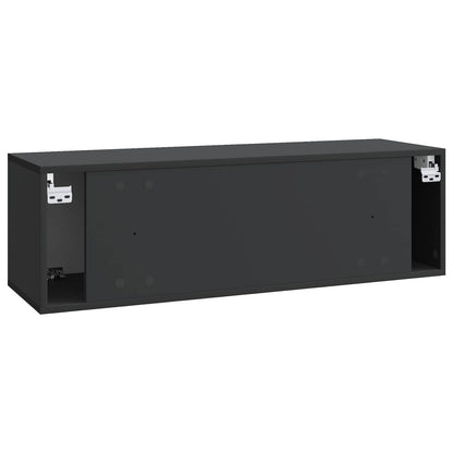 Vegghengt TV skap Svart 98 x 31 x 30 cm Konstruert tre