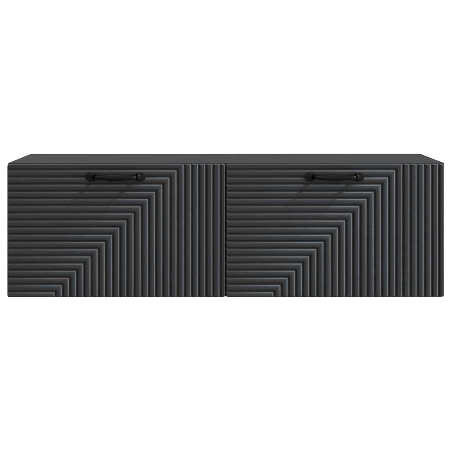 Vegghengt TV skap Svart 98 x 31 x 30 cm Konstruert tre
