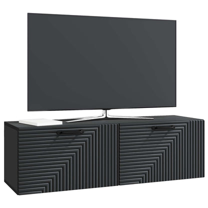Vegghengt TV skap Svart 98 x 31 x 30 cm Konstruert tre