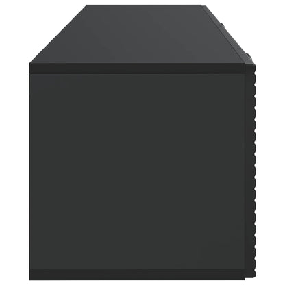 Vegghengt TV skap Svart 98 x 31 x 30 cm Konstruert tre