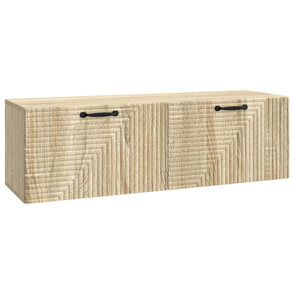 Vegghengt TV skap Sonoma eik 98 x 31 x 30 cm Konstruert tre
