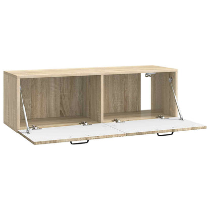 Vegghengt TV skap Sonoma eik 98 x 31 x 30 cm Konstruert tre