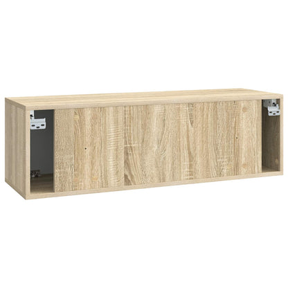 Vegghengt TV skap Sonoma eik 98 x 31 x 30 cm Konstruert tre