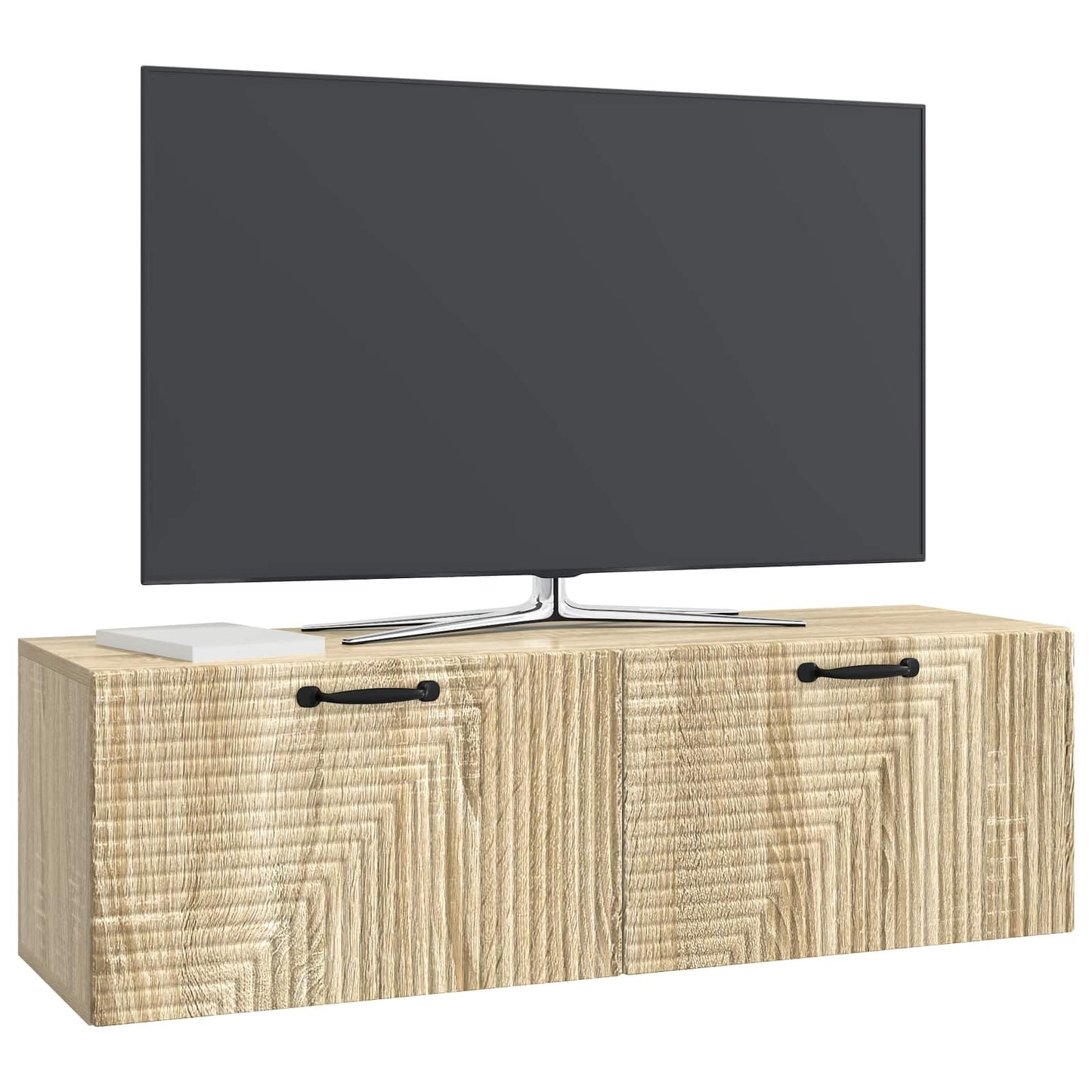 Vegghengt TV skap Sonoma eik 98 x 31 x 30 cm Konstruert tre