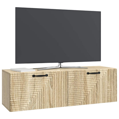 Vegghengt TV skap Sonoma eik 98 x 31 x 30 cm Konstruert tre