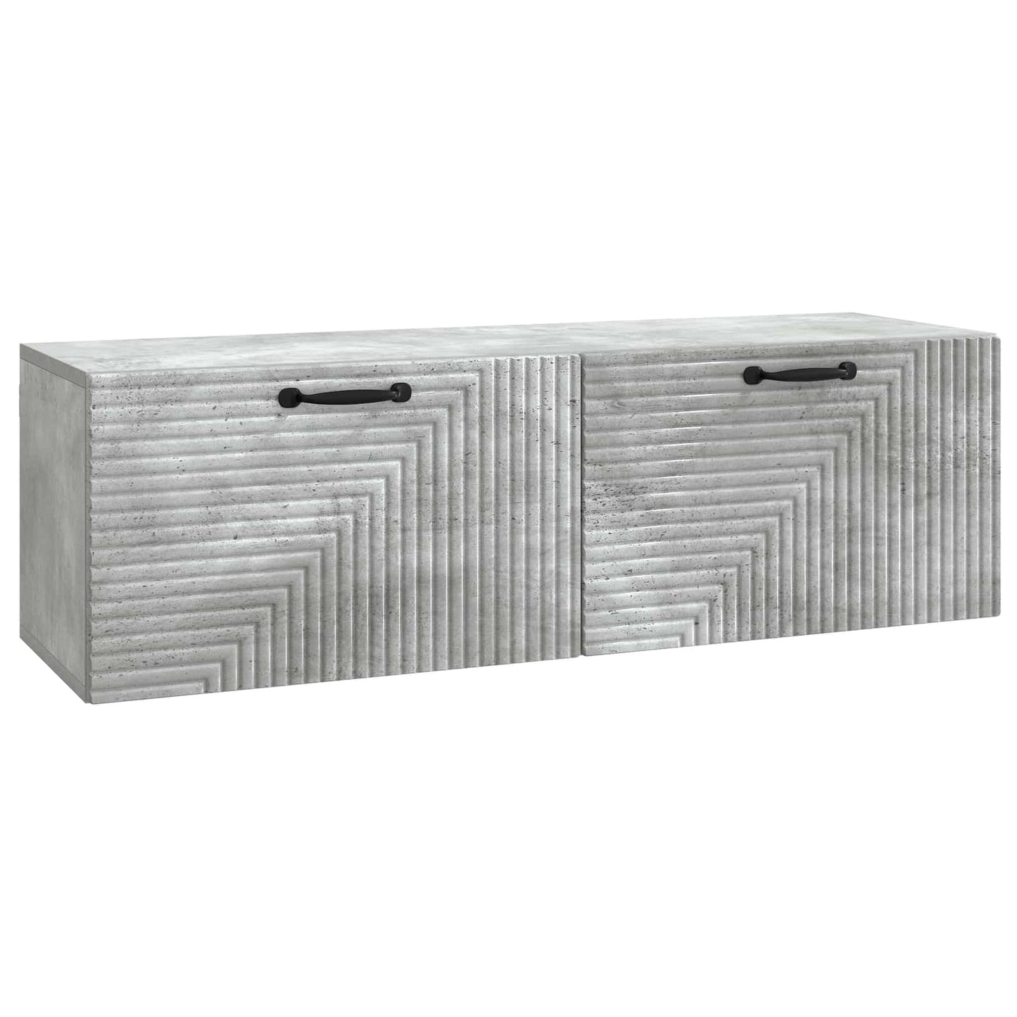 Vegghengt TV skap Betonggrå 98 x 31 x 30 cm Konstruert tre