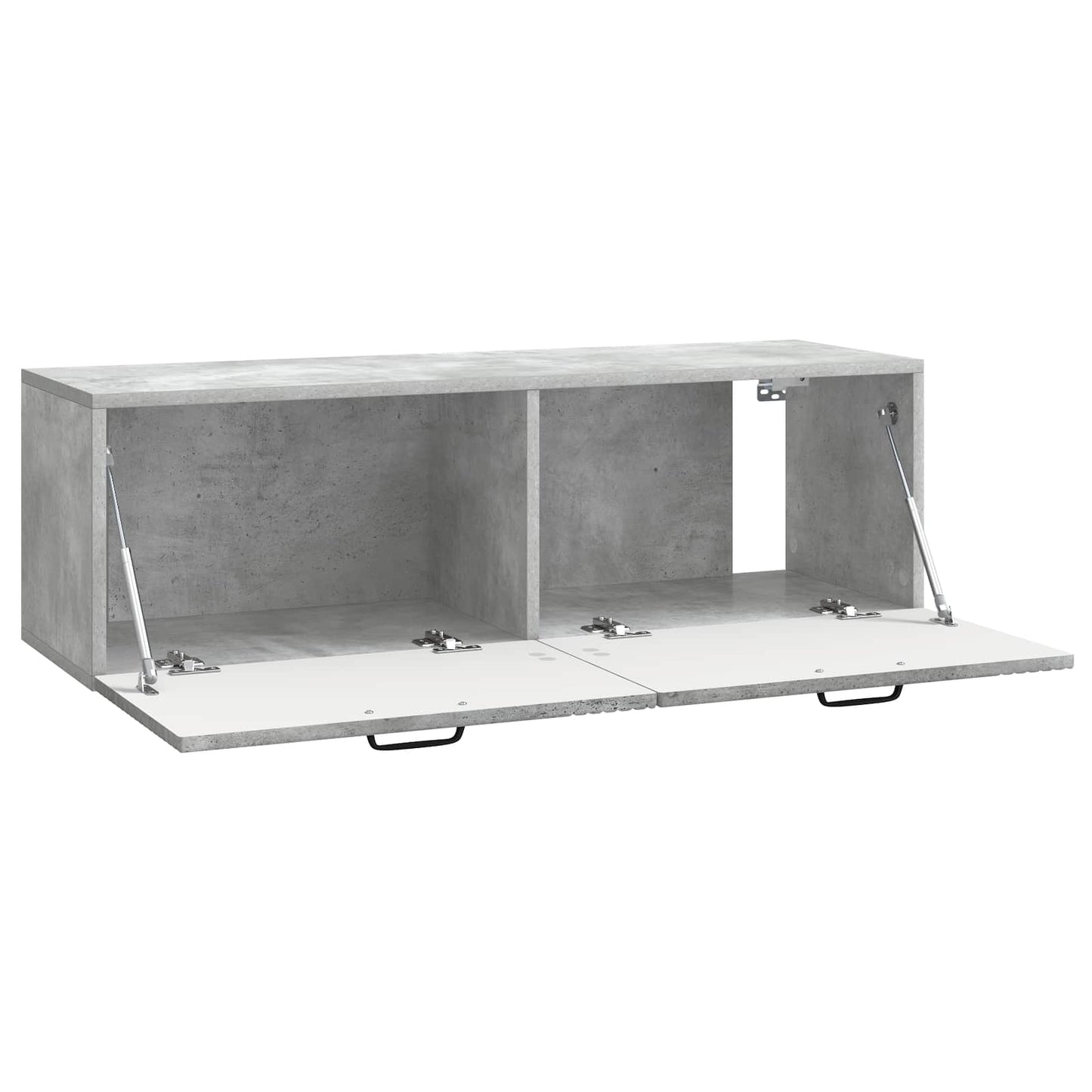 Vegghengt TV skap Betonggrå 98 x 31 x 30 cm Konstruert tre