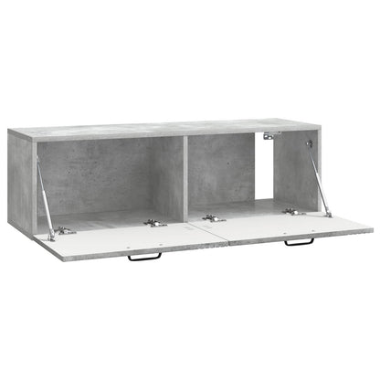 Vegghengt TV skap Betonggrå 98 x 31 x 30 cm Konstruert tre