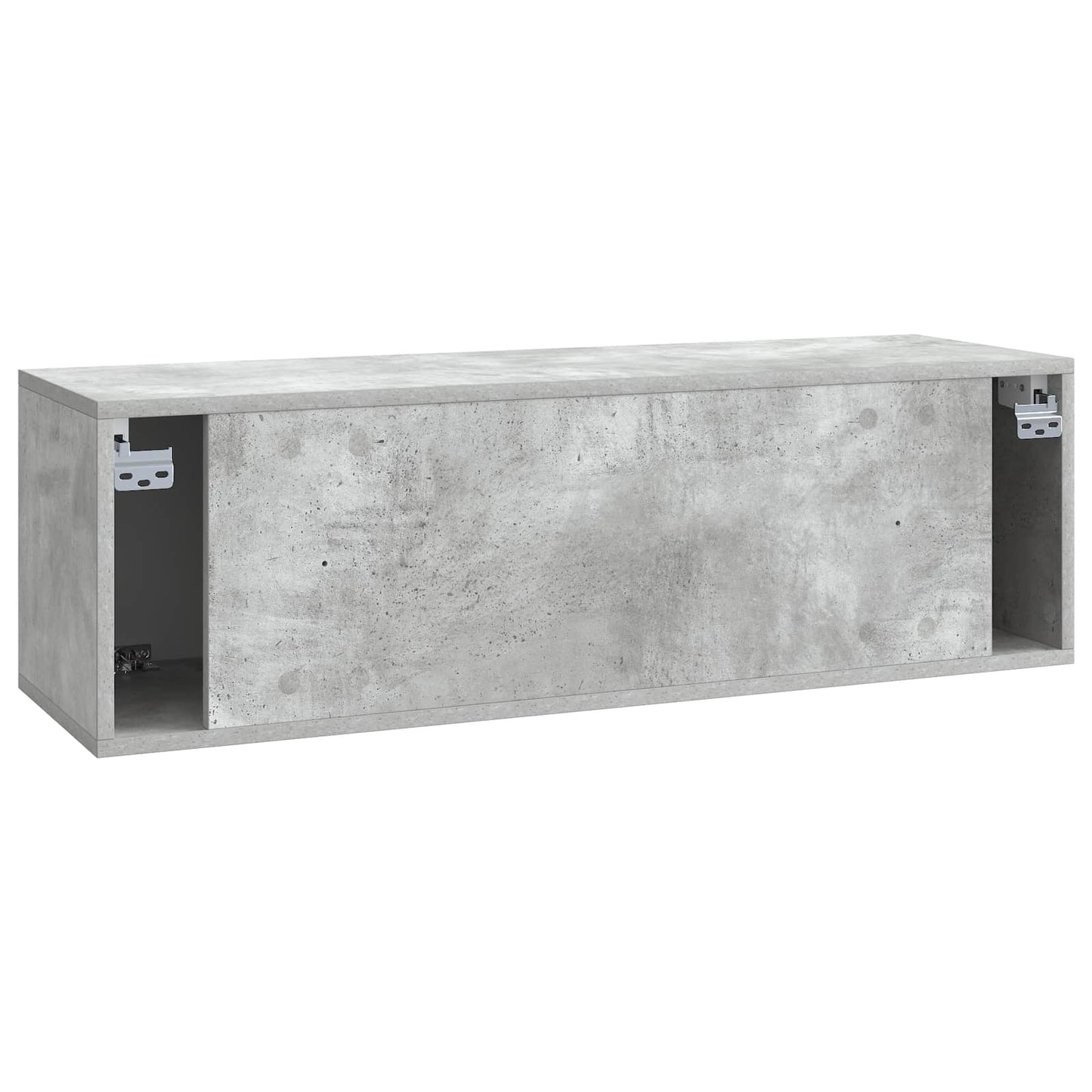 Vegghengt TV skap Betonggrå 98 x 31 x 30 cm Konstruert tre