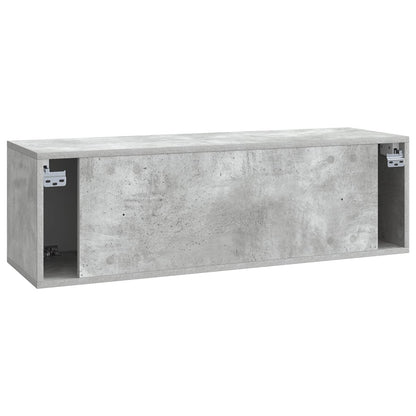 Vegghengt TV skap Betonggrå 98 x 31 x 30 cm Konstruert tre