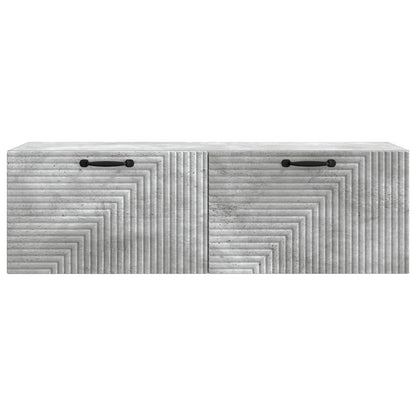 Vegghengt TV skap Betonggrå 98 x 31 x 30 cm Konstruert tre