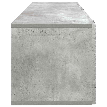 Vegghengt TV skap Betonggrå 98 x 31 x 30 cm Konstruert tre