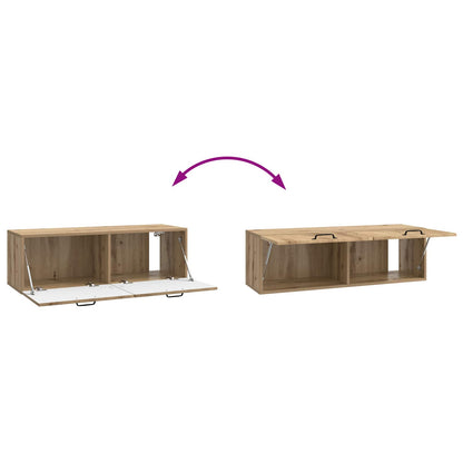 Vegghengt TV skap Artisan eik 98 x 31 x 30 cm Konstruert tre