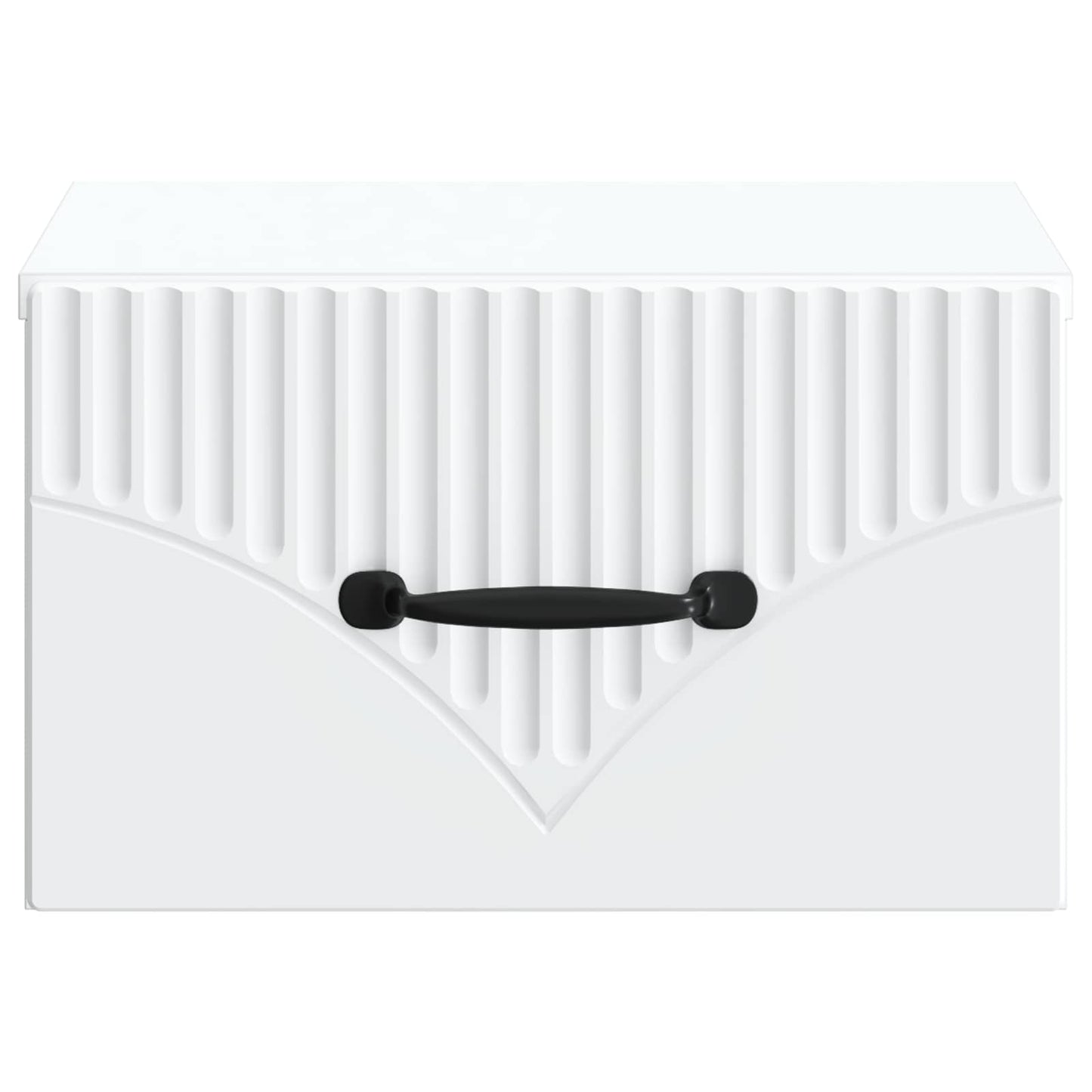 Vegghengt Nattbord 2 pcs Hvit 34,5 x 33 x 20 cm Konstruert tre