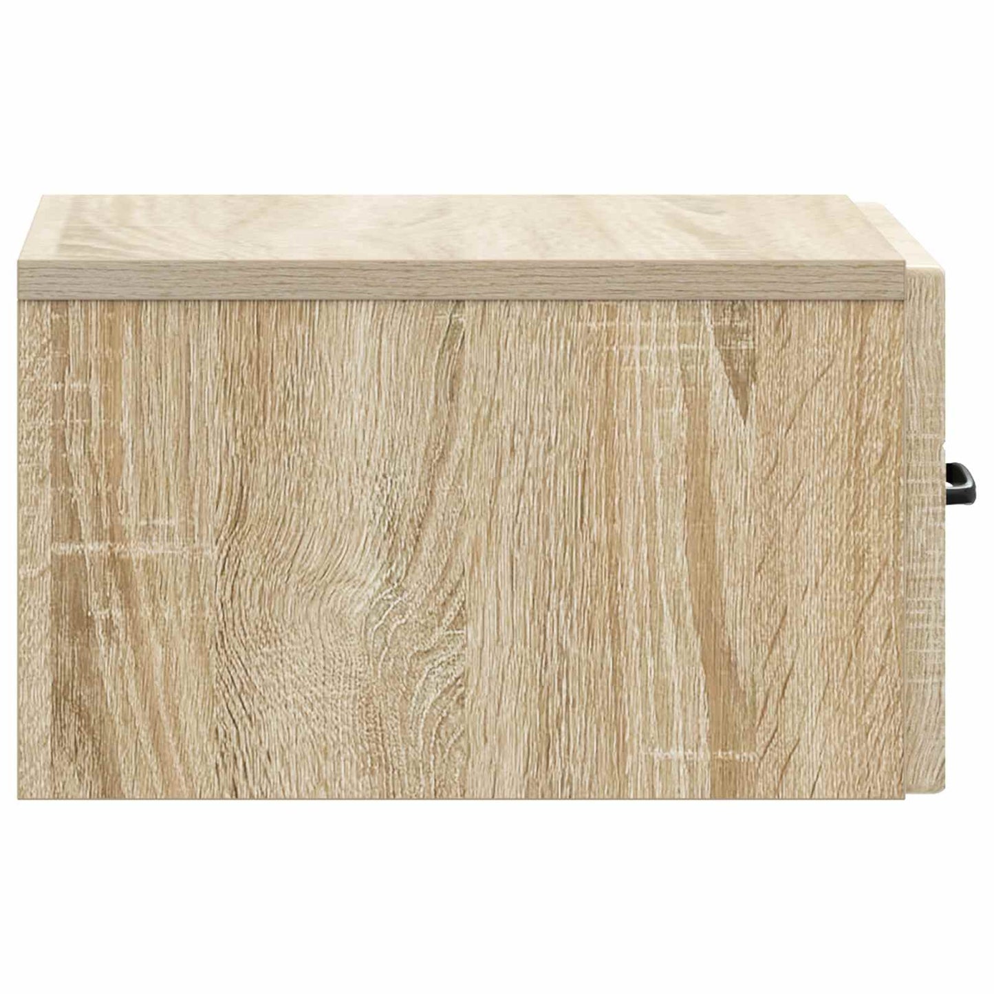 Vegghengt Nattbord med skuff 2 pcs Sonoma eik 34,5 x 33 x 20 cm