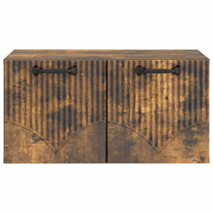Vegghengt TV skap Røkt Eik 59,5 x 41 x 30 cm Konstruert tre