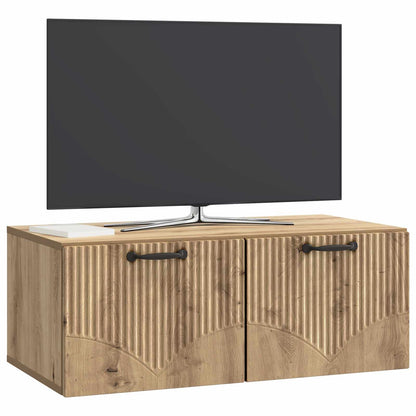Vegghengt TV skap Artisan eik 78,5 x 41 x 30 cm Konstruert tre