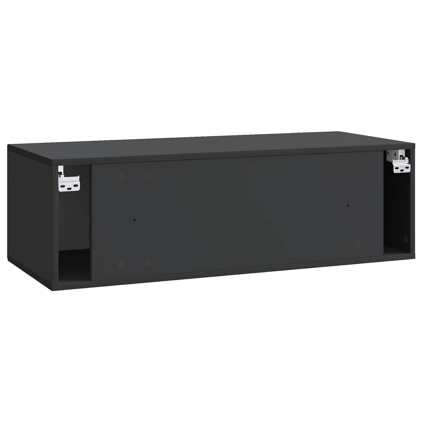 Vegghengt TV skap Svart 98 x 41 x 30 cm Konstruert tre