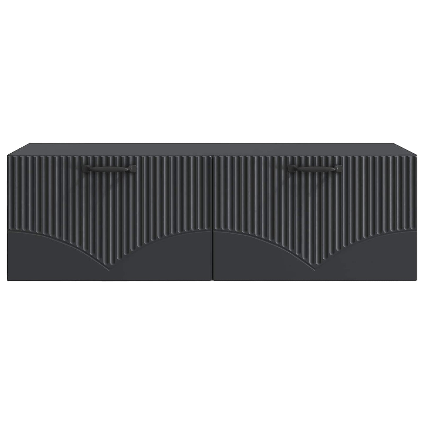 Vegghengt TV skap Svart 98 x 41 x 30 cm Konstruert tre