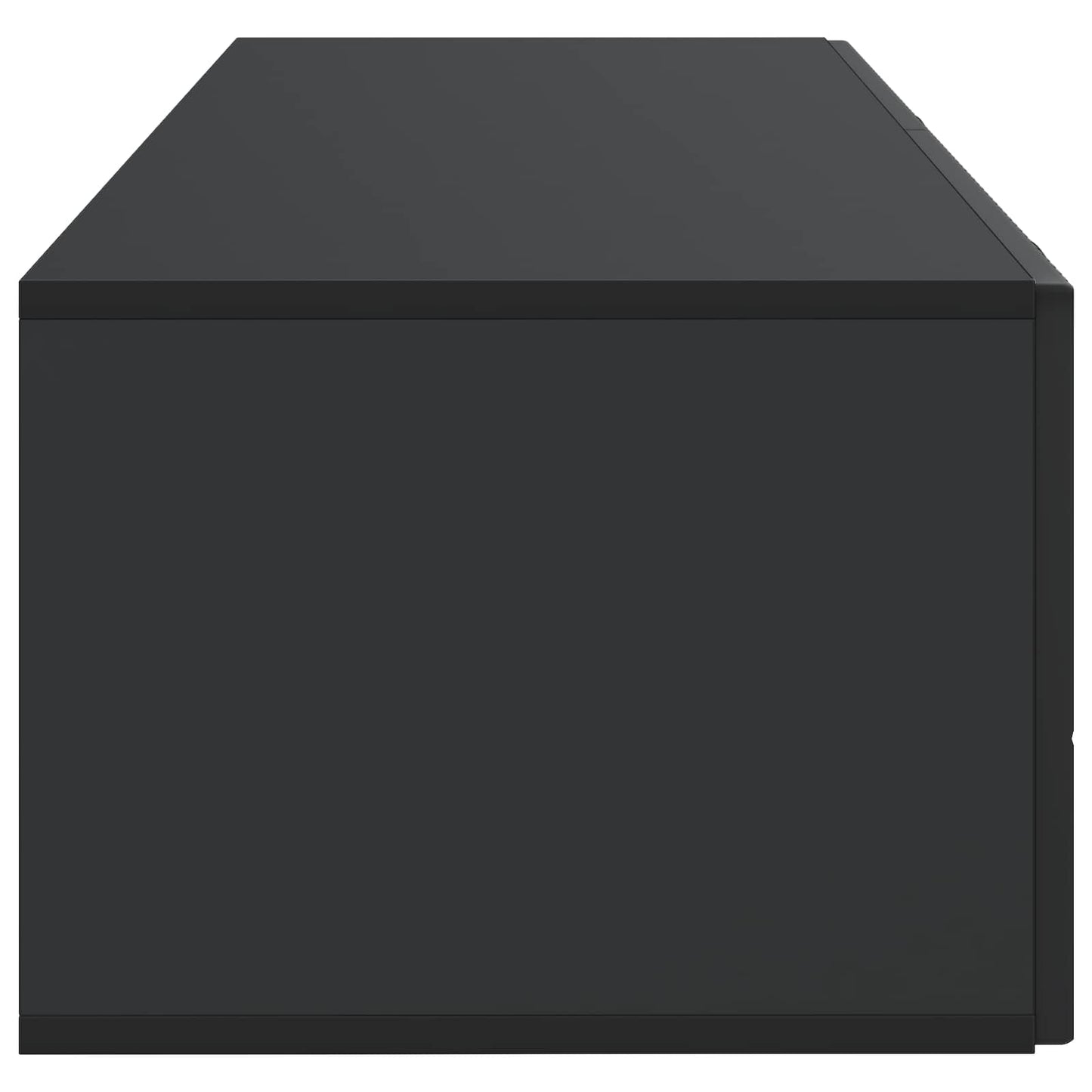 Vegghengt TV skap Svart 98 x 41 x 30 cm Konstruert tre