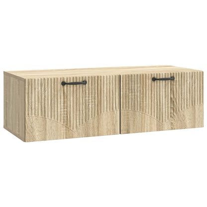 Vegghengt TV skap Sonoma eik 98 x 41 x 30 cm Konstruert tre