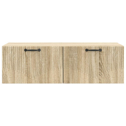 Vegghengt TV skap Sonoma eik 98 x 41 x 30 cm Konstruert tre