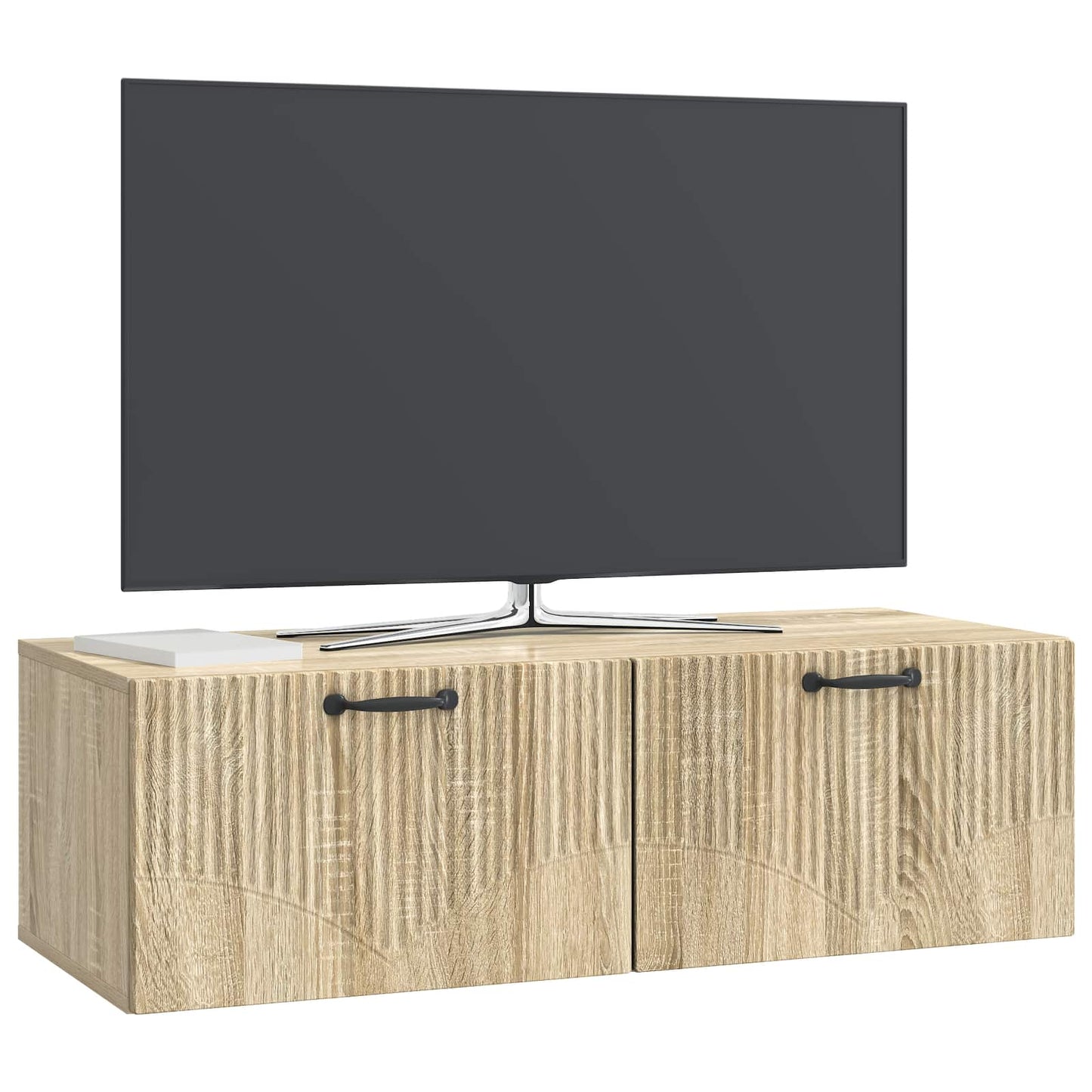 Vegghengt TV skap Sonoma eik 98 x 41 x 30 cm Konstruert tre