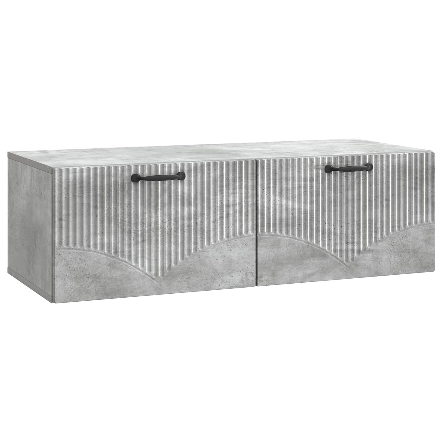 Vegghengt TV skap Betonggrå 98 x 41 x 30 cm Konstruert tre