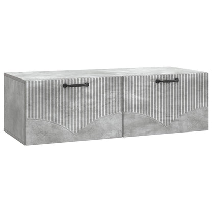 Vegghengt TV skap Betonggrå 98 x 41 x 30 cm Konstruert tre