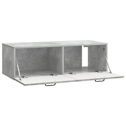 Vegghengt TV skap Betonggrå 98 x 41 x 30 cm Konstruert tre