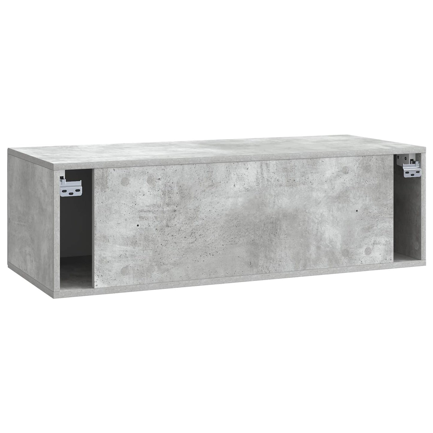 Vegghengt TV skap Betonggrå 98 x 41 x 30 cm Konstruert tre