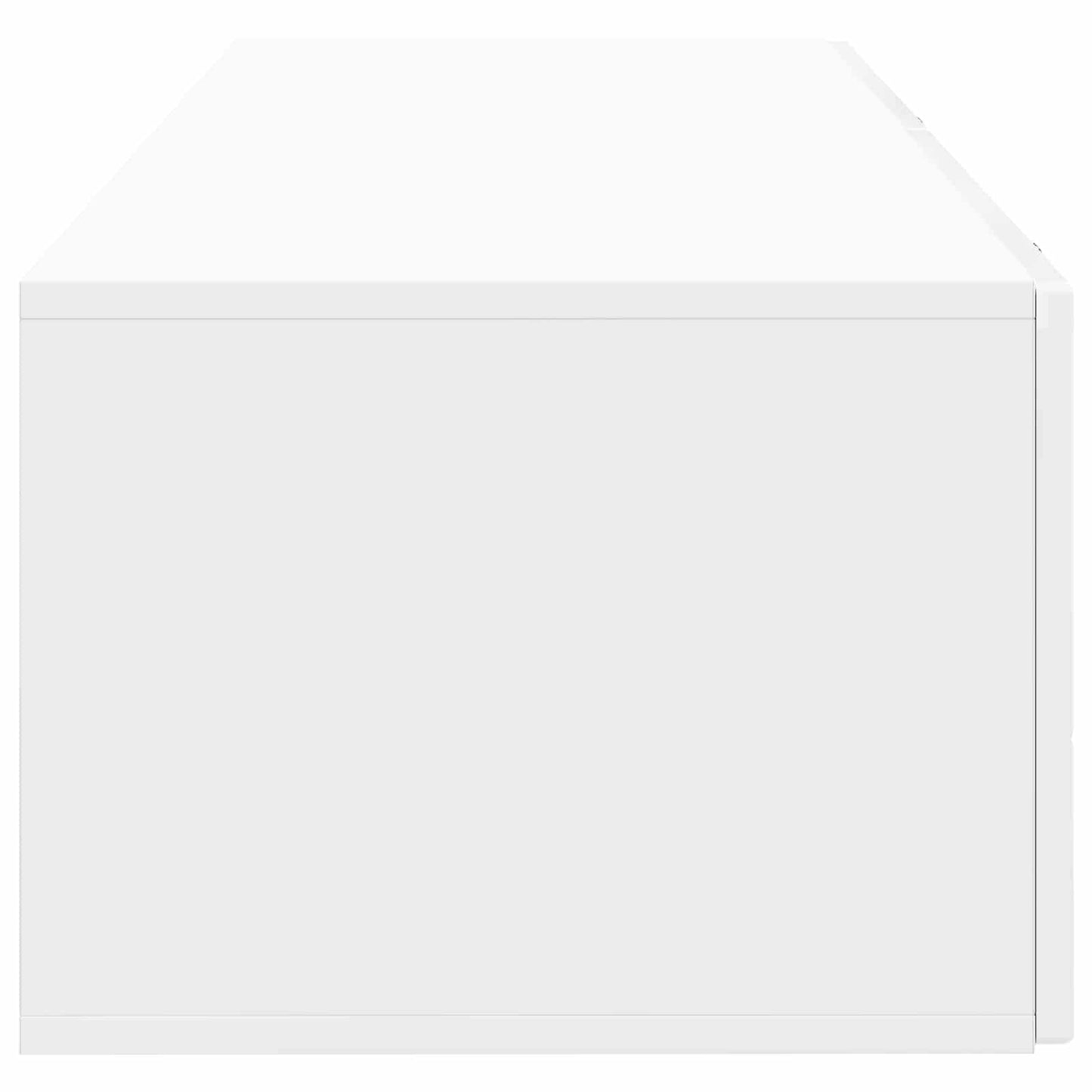 Vegghengt TV skap Høgglans hvit 98 x 41 x 30 cm Konstruert tre