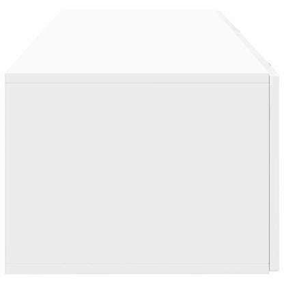 Vegghengt TV skap Høgglans hvit 98 x 41 x 30 cm Konstruert tre