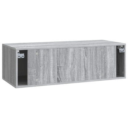 Vegghengt TV skap Grå sonoma 98 x 41 x 30 cm Konstruert tre