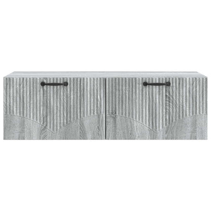 Vegghengt TV skap Grå sonoma 98 x 41 x 30 cm Konstruert tre