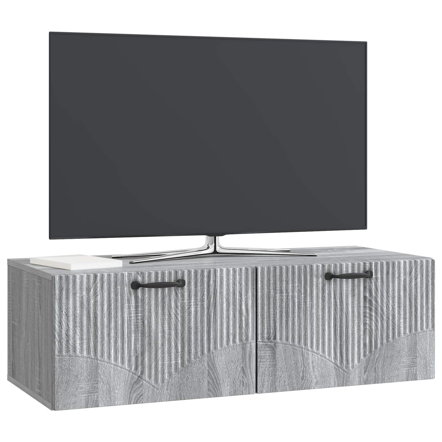 Vegghengt TV skap Grå sonoma 98 x 41 x 30 cm Konstruert tre