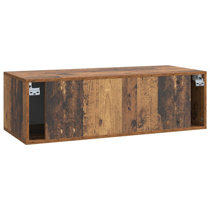 Vegghengt TV skap Gammelt tre 98 x 41 x 30 cm Konstruert tre