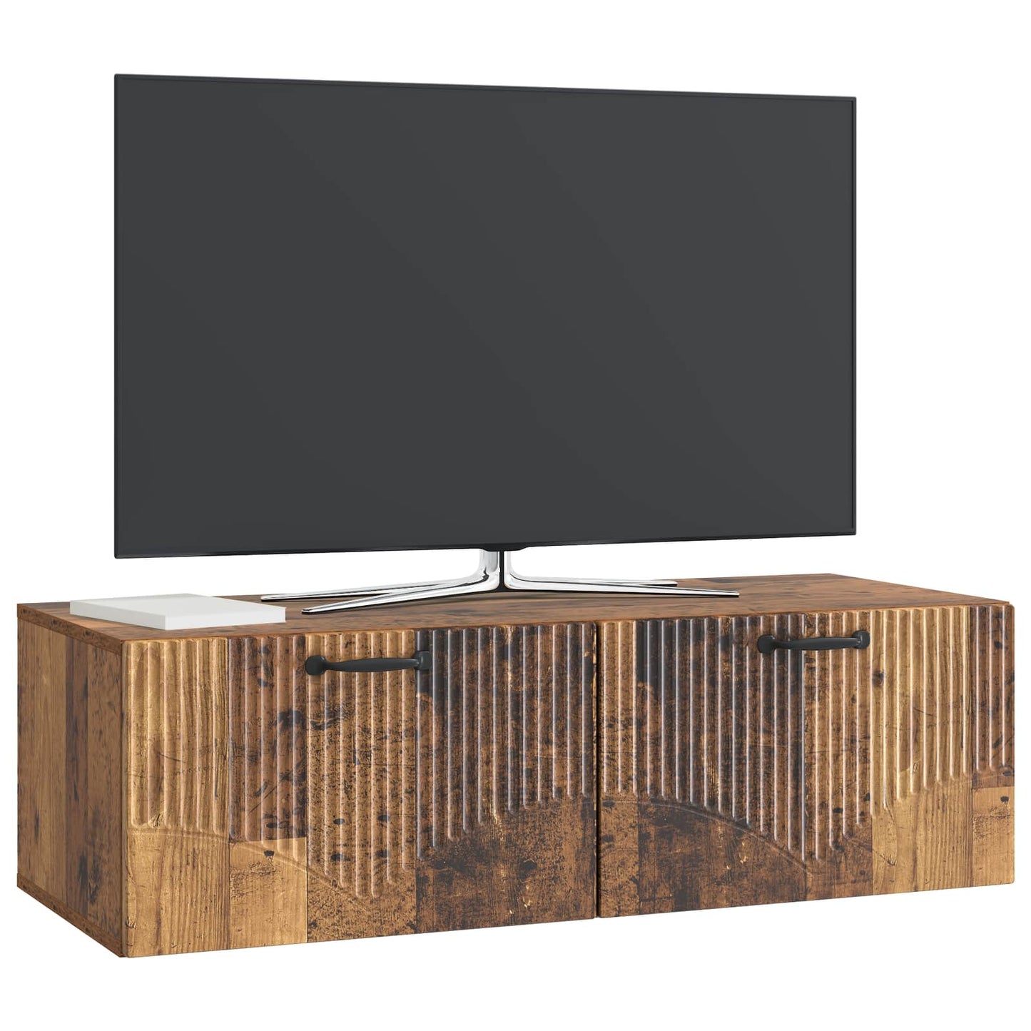 Vegghengt TV skap Gammelt tre 98 x 41 x 30 cm Konstruert tre