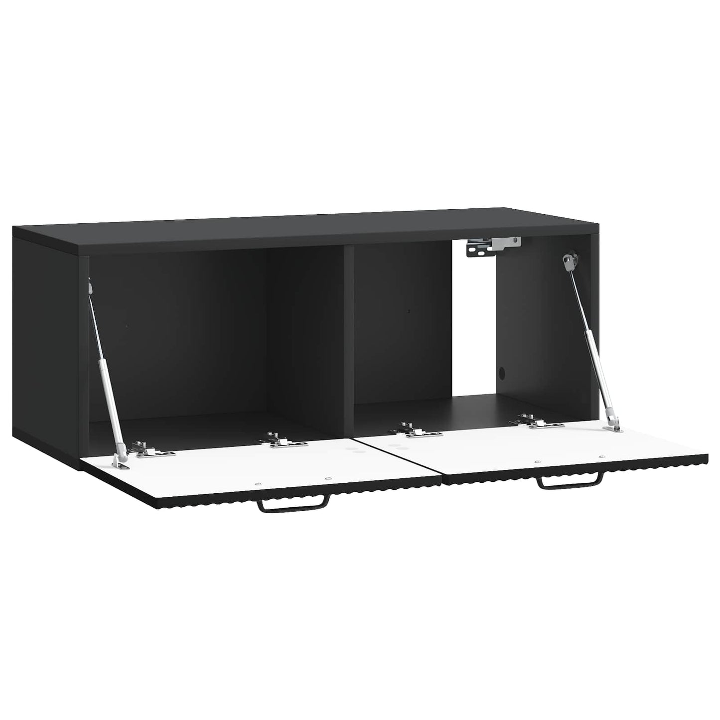 Vegghengt TV skap Svart 78,5 x 31 x 30 cm Konstruert tre