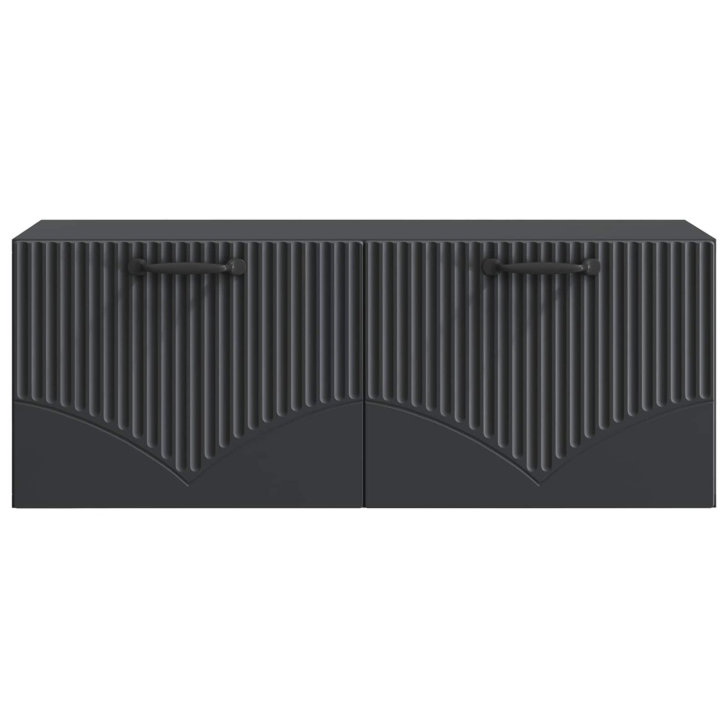 Vegghengt TV skap Svart 78,5 x 31 x 30 cm Konstruert tre